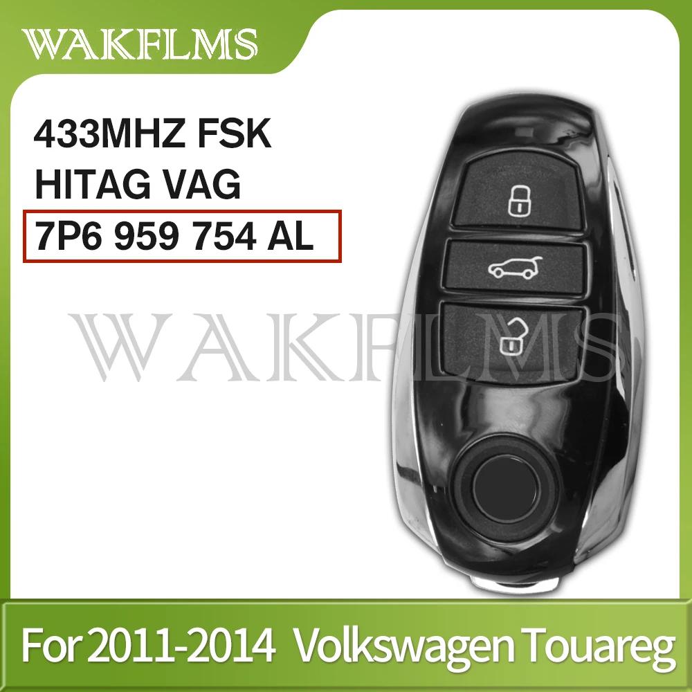 3btn Ʈ  Ű 433MHZ fob For Volkswagen Touare..